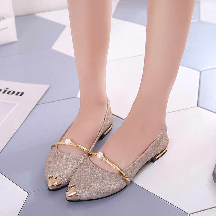Summer Korean style shoes pointed flattie for women