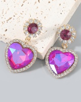 Diamond rhinestone alloy party earrings for women