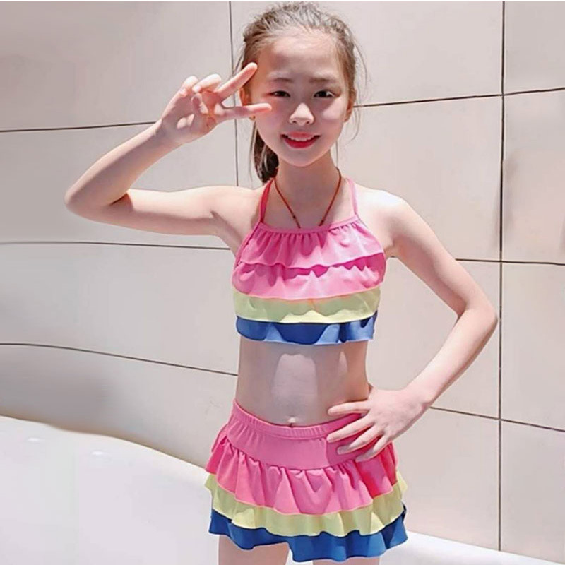 Baby vacation child fashion seaside printing girl swimwear