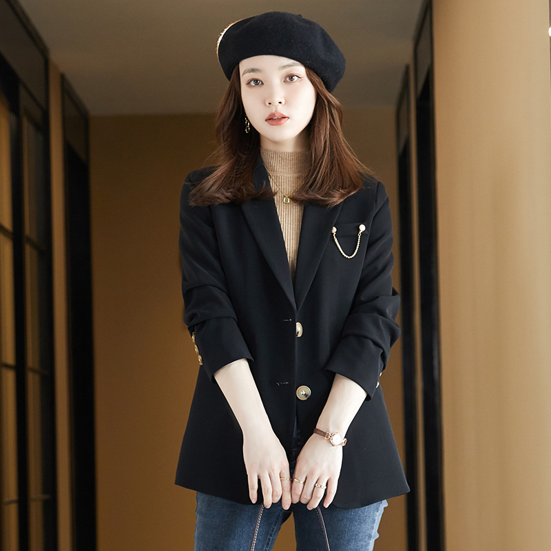 Autumn and winter tops British style coat for women