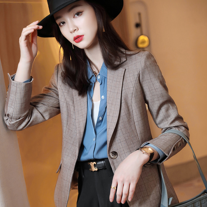 Autumn Casual retro tops short Korean style coat for women