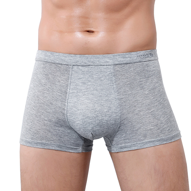 Tracelessness printing boxers medium waist briefs for men