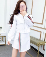 Fashion Western style short skirt temperament coat 3pcs set
