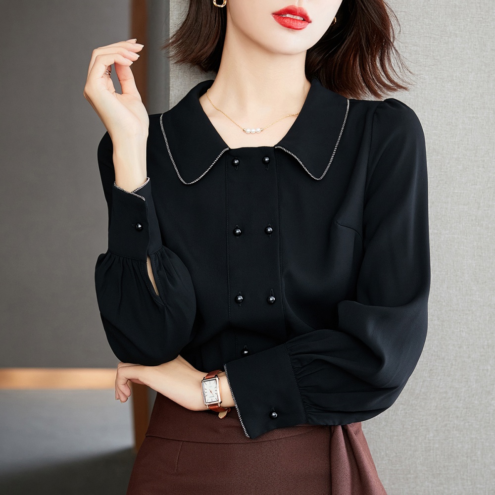 Lapel chain shirt autumn business suit