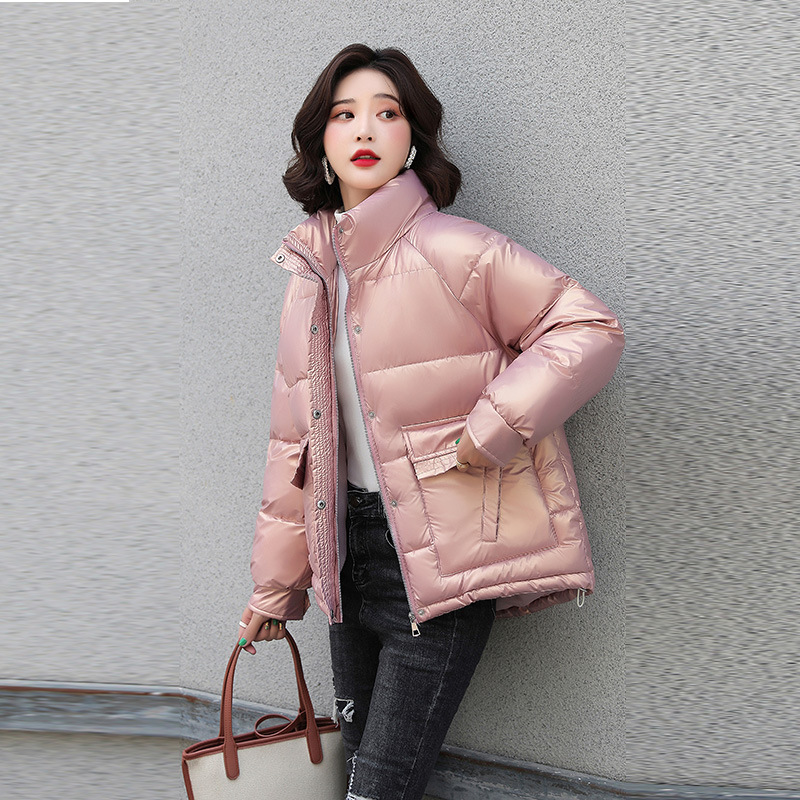 Loose down bread clothing Korean style cotton coat for women