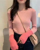 Mixed colors bottoming shirt long sleeve sweater for women