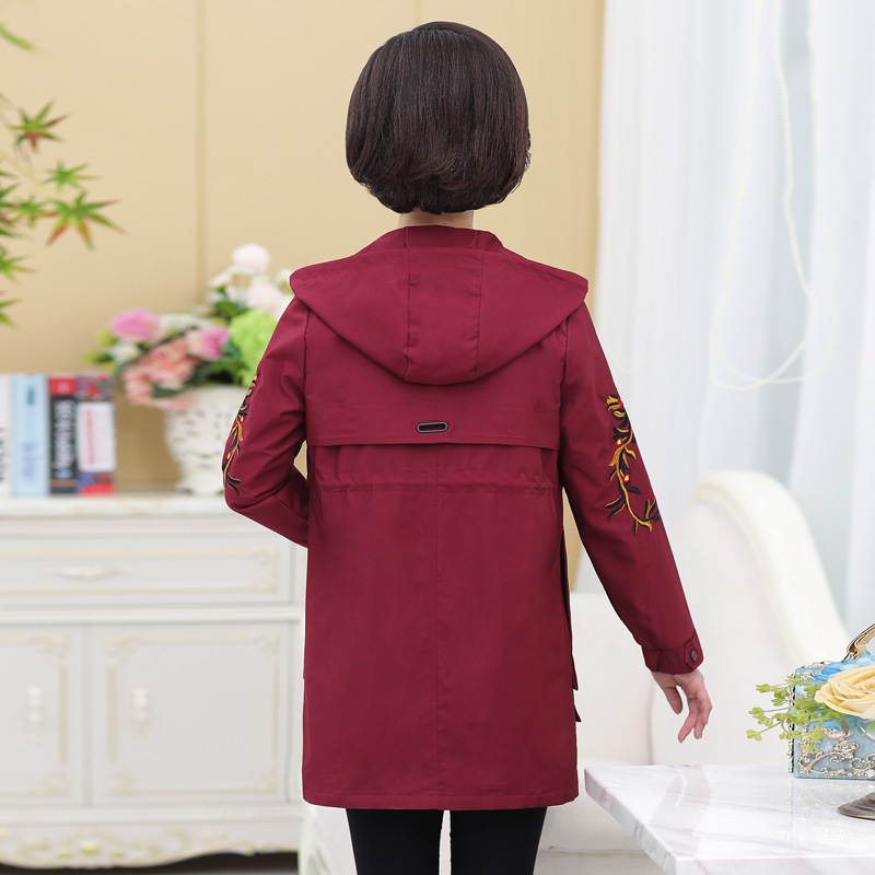Thin middle-aged coat spring long jacket for women