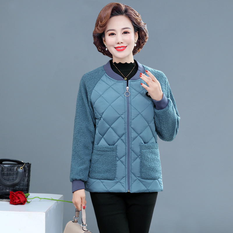 Down middle-aged cotton coat autumn and winter coat