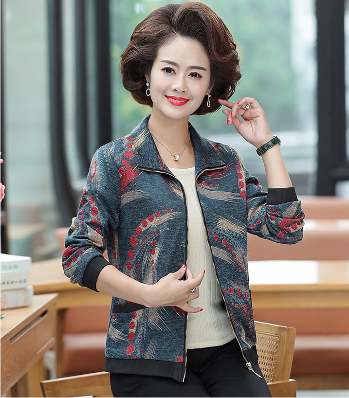 Short fashion coat lapel spring and autumn tops for women