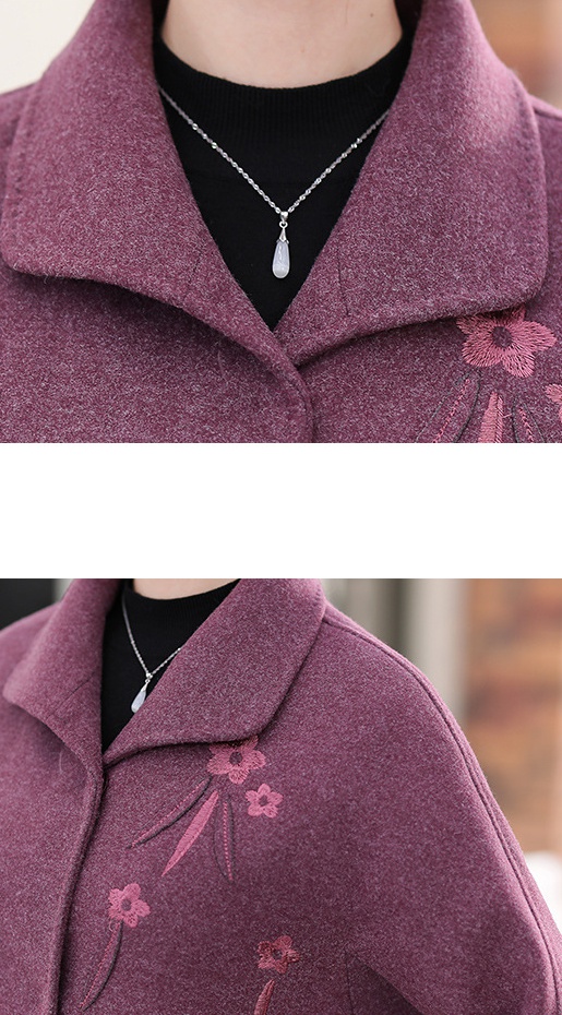 Winter middle-aged elderly coat for women