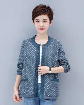 Thin floral jacket autumn tops for women
