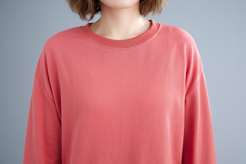 Large yard long sleeve Pseudo-two loose tops for women