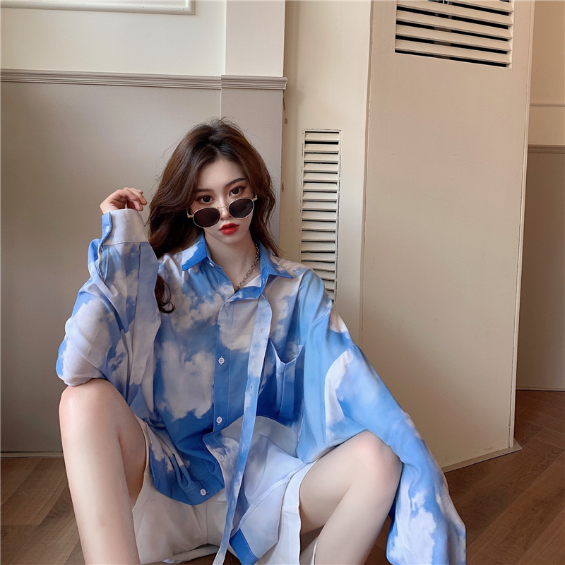 Long sleeve Japanese style shirt Korean style sun shirt