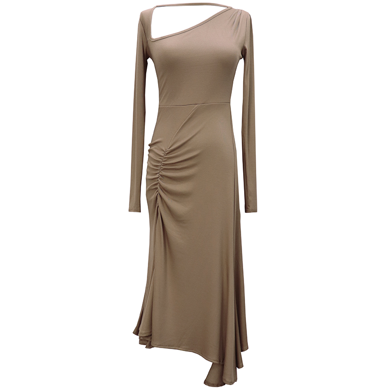 Temperament dress irregular long dress for women