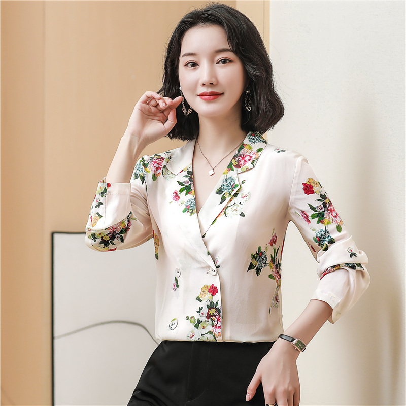 Light tops real silk shirt for women