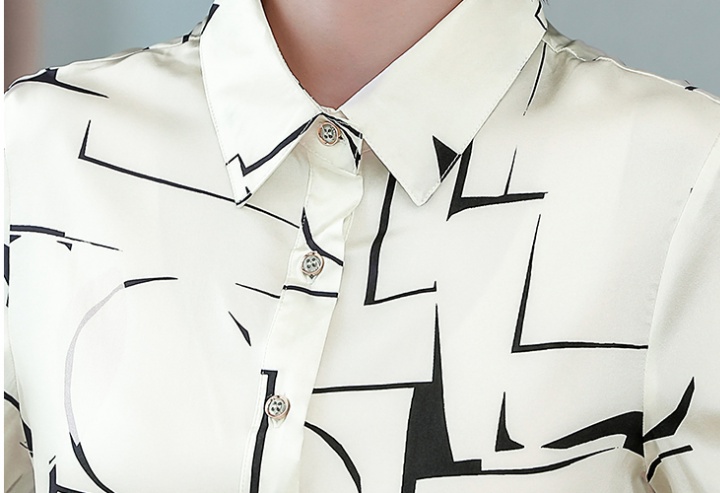 Fashion autumn silk shirt long sleeve real silk tops