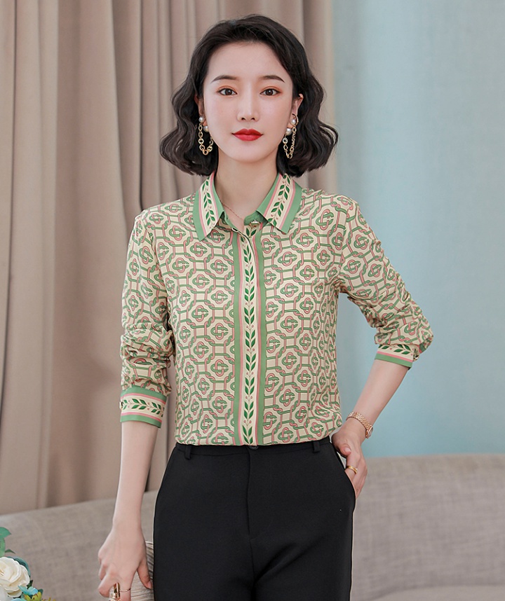 Geometry temperament France style shirt for women