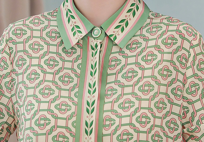 Geometry temperament France style shirt for women