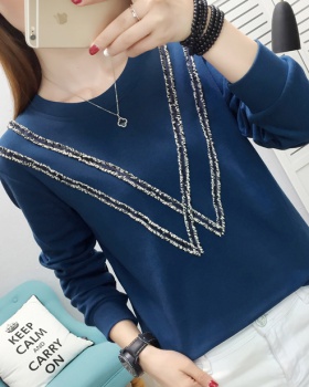 All-match round neck tops fashion T-shirt for women