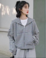 Korean style loose sports fashion slim long sleeve coat