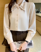 All-match Korean style profession pure shirt for women