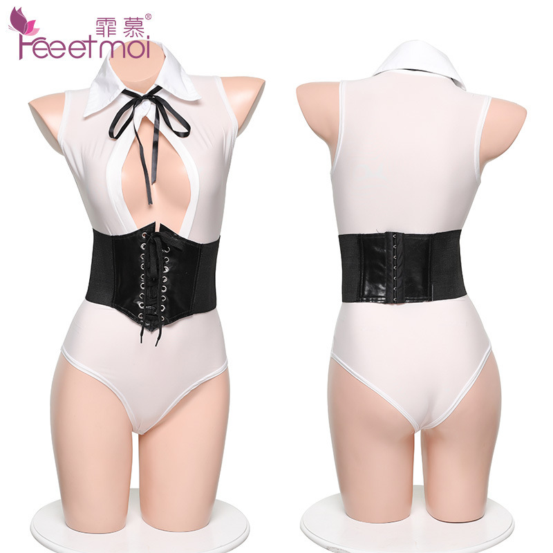 V-neck sexy corset burst milk European style Sexy underwear