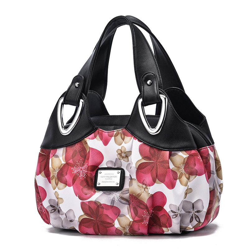 Simple buff mommy package middle-aged handbag for women