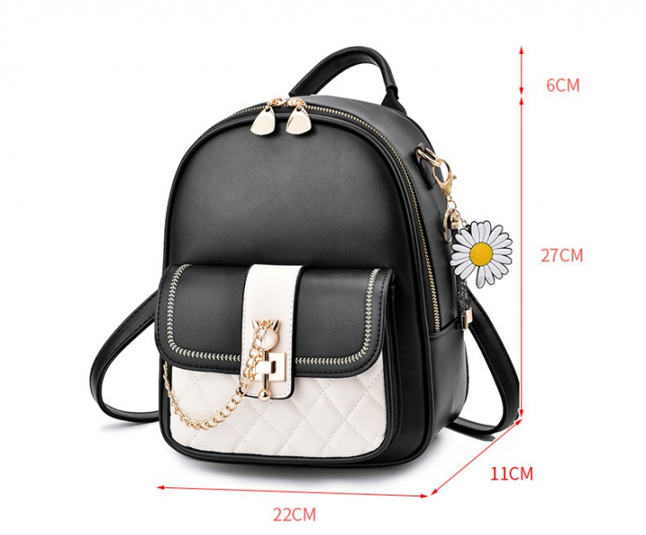 Shoulder quilted bag mixed colors backpack for women