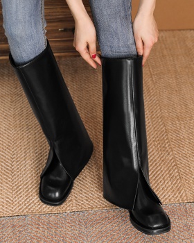 Not exceed knee stretch pants retro boots for women