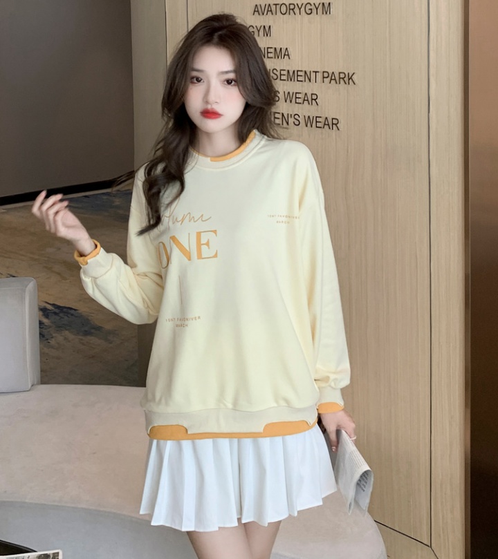 Korean style loose coat thin hoodie for women