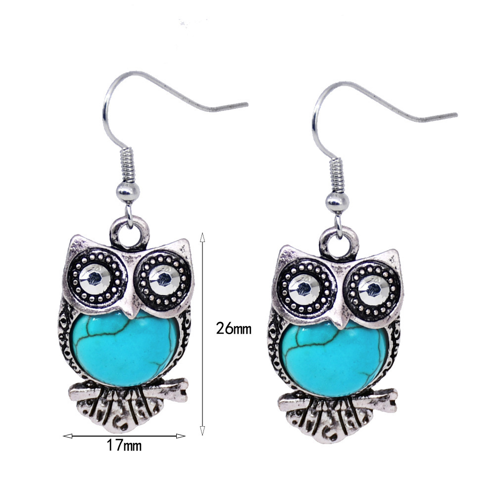 Heart turquoise accessories retro jewelry for women