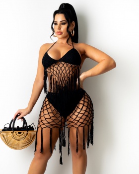 Casual sexy smock knitted swimwear a set for women