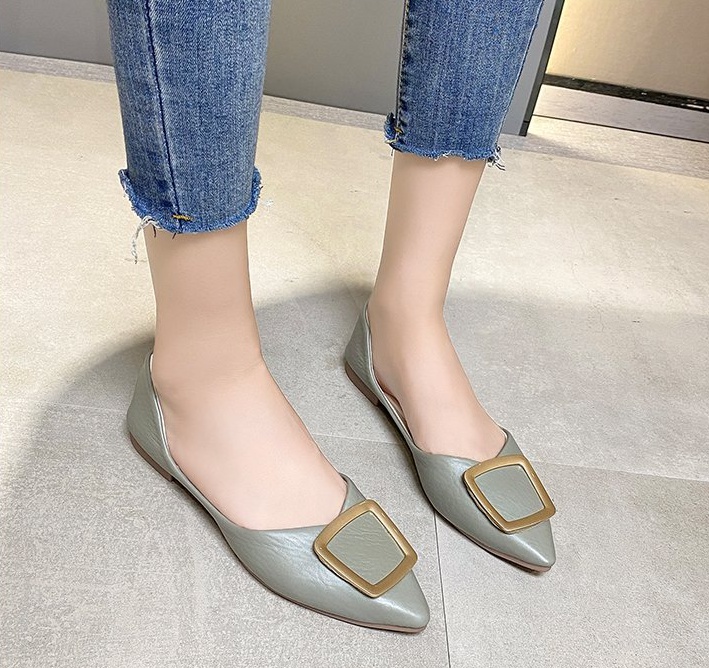 Autumn Korean style flattie low peas shoes for women