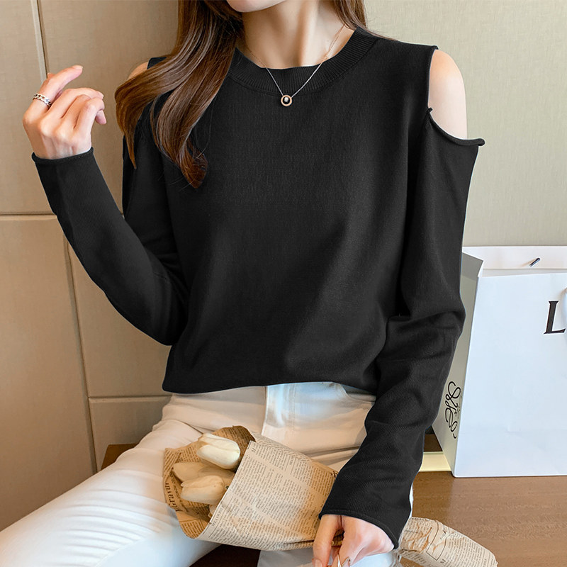 Pullover long sleeve fashion tops autumn loose sweater