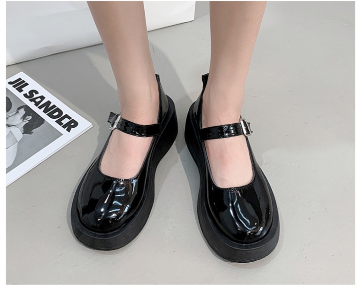 British style low leather shoes small shoes for women