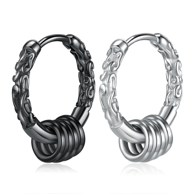 Couples hip-hop earrings temperament stud earrings for men