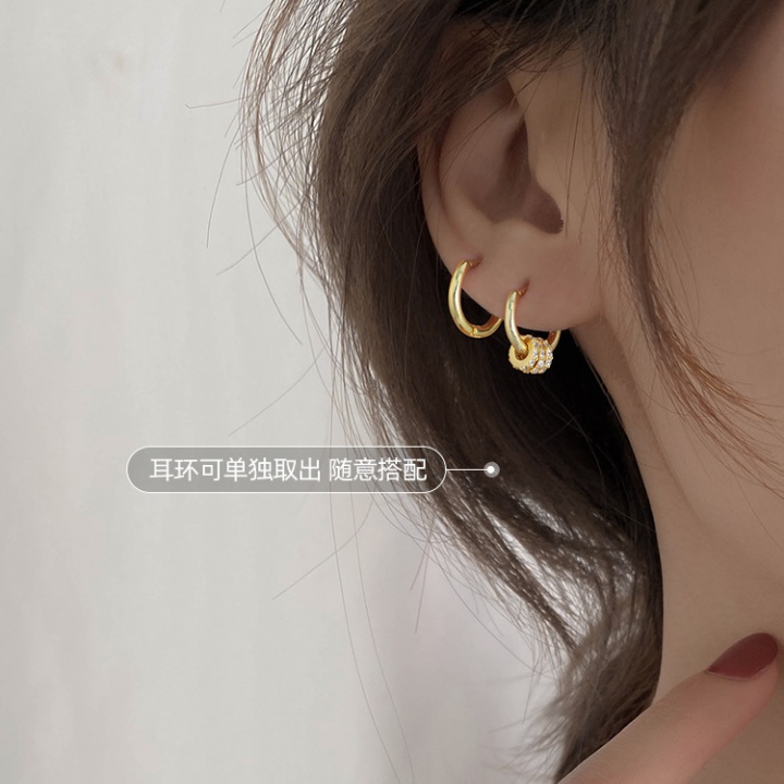 Rhinestone earring temperament stud earrings