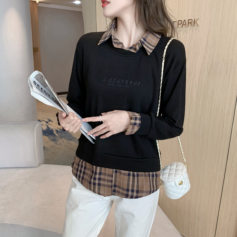 Western style spring and autumn coat loose tops for women