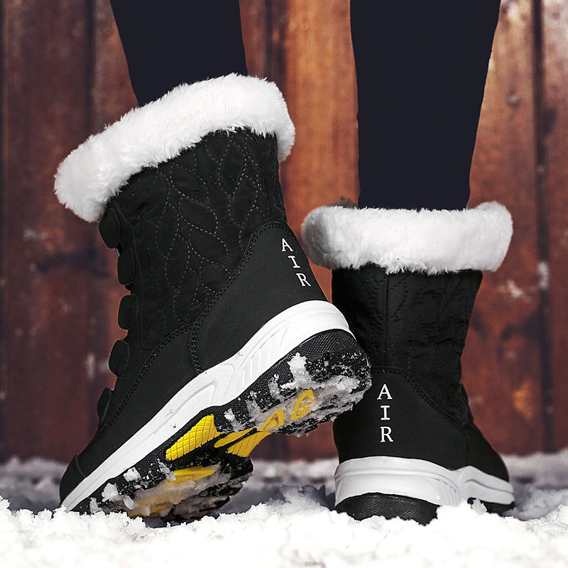 Winter cotton snow boots large yard shoes for women