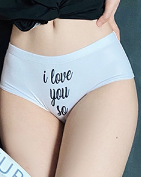 Breathable fresh sexy low-waist sports letters maiden briefs