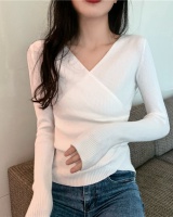 Long sleeve slim sweater pure tops for women