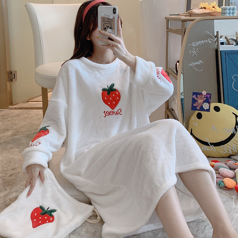 Thermal thick homewear pajamas a set for women