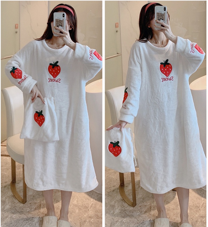 Thermal thick homewear pajamas a set for women