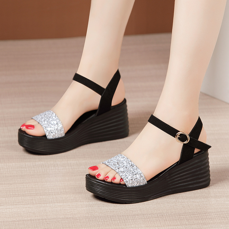 Open toe summer large yard sandals for women
