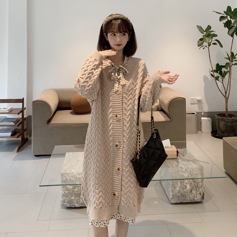 Korean style fat coat large yard cardigan for women