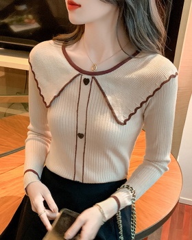 Elasticity sweater tight bottoming shirt for women