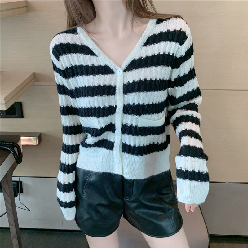 Autumn and winter long sleeve sweater all-match tops
