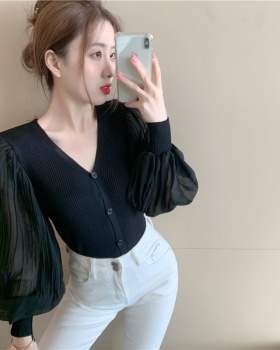 Korean style sweater long sleeve tops for women
