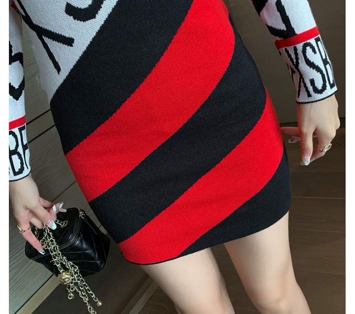 Long sleeve sweater autumn and winter dress