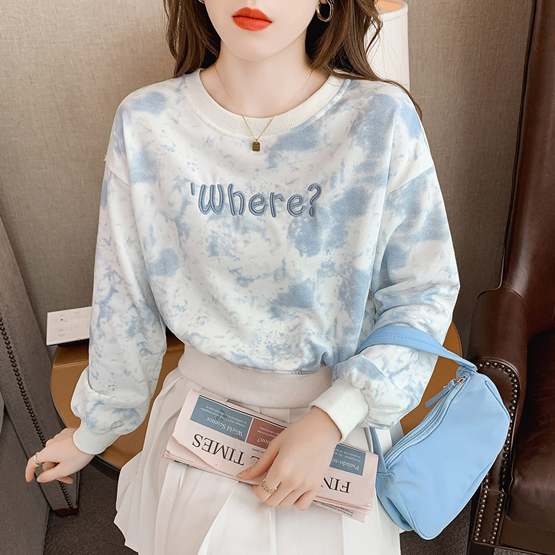 Spring and autumn thin hoodie loose autumn tops for women
